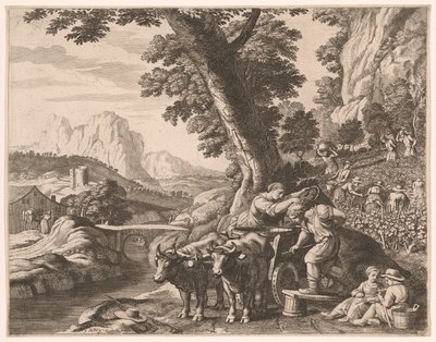 The Harvest, plade 10 fra Pastorales af Claudine Bouzonnet Stella