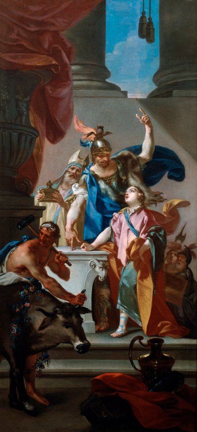 Scene fra Hannibals liv, 1700-tallet. af Claudio Francesco Beaumont