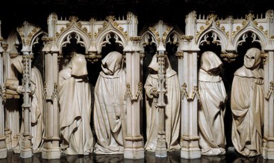 De angrende i Filip den Hårdes grav (1342-1404) Skulptur af Claus Sluter (1350-1406) 1400-tallet. Dijon, Museum of Fine Arts af Claus Sluter