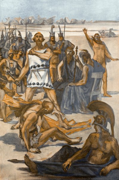Illustration til Iliaden af Homer af Clement Goutier