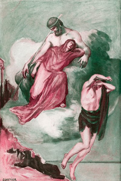 Illustration til Iliaden af Homer af Clement Goutier