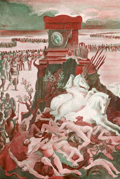 Illustration til Iliaden af Homer af Clement Goutier
