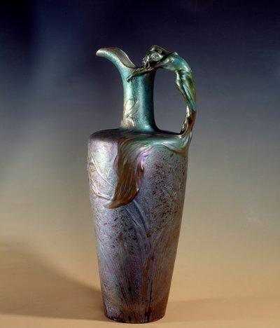 Art Nouveau: lertøj og metallisk lysekrone af Clement Massier (1845-1917) 1893-1894 Paris, Musee d