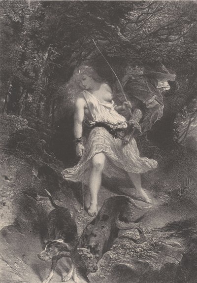 Diane, ca. 1830-70. af Célestin Nanteuil