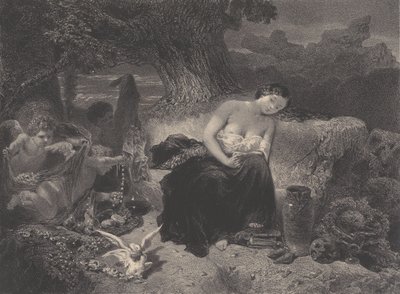 Fristelse, ca. 1850. af Célestin Nanteuil