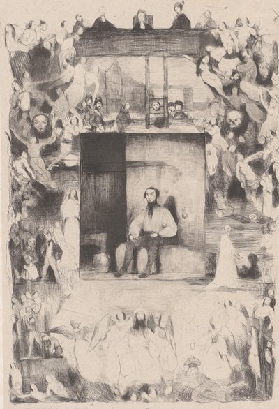 Den sidste dag for en dømt mand, 1833. af Célestin Nanteuil