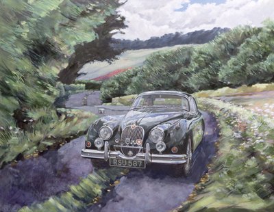 Jaguar XK150 Cruising af Clive Metcalfe