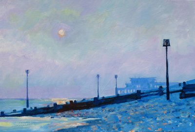 Vintersol, Deal Beach, 2017 af Clive Metcalfe