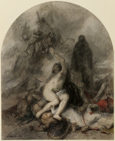 Allegori om krig af Clément Auguste Andrieux