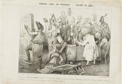 Berømt maleri-jury. Salonen i 1841 af Clément Pruche