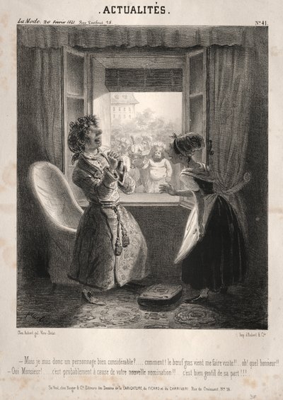 Nyt: ---Men jeg er derfor en meget betydelig karakter, 1841. af Clémente Pruche