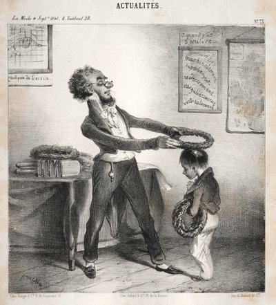 Aktualitet: Præmieuddelinger, 1841. af Clémente Pruche