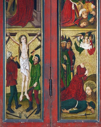 Legenden om Sankt Margaretha, alter fra Sankt Madeleine-klosteret i Strasbourg af Coburg Master