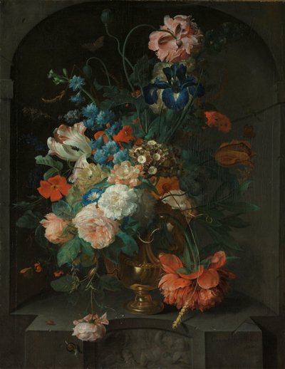 Stilleben med blomster af Coenraet Roepel