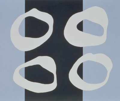 Blue Ground IV, 1998 (akryl på lærred) af Colin Booth