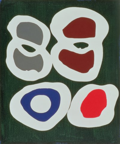 Cross-Cut, 1998 (akryl på lærred) af Colin Booth