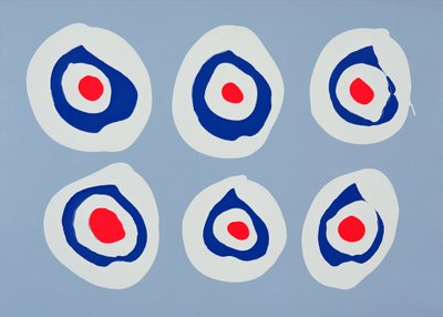 Revolver, 1998 (akryl på lærred) af Colin Booth