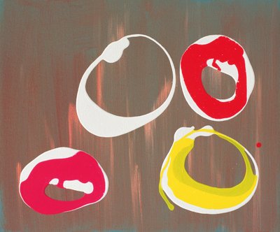 Young Flying Fish III, 1997 (akryl på lærred) af Colin Booth