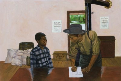 Mark of Shame, 2003 (olie og akryl om bord) af Colin Bootman