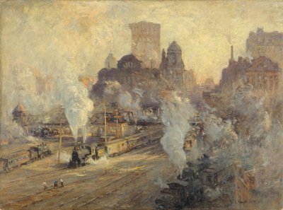 Grand Central Station, 1909 af Colin Campbell Cooper