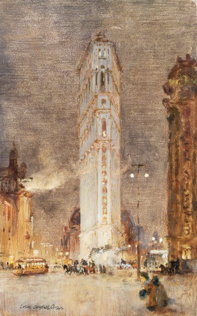 The Flat Iron Building, New York af Colin Campbell Cooper