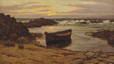 Solnedgang over kysten af Colin Hunter