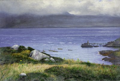 Udsigt fra Lamlash, 1882 af Colin Hunter