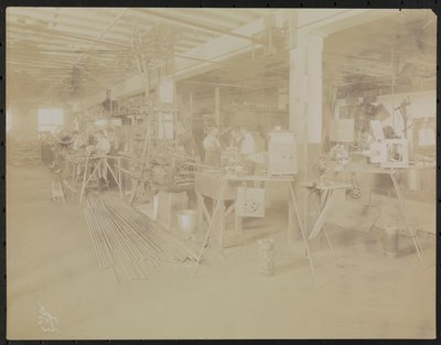 Dressler & Co. filmlaboratorium med folk, der arbejder, New York af Company Byron