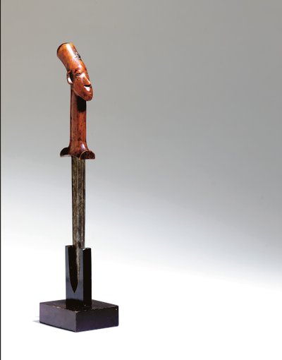 Mangbetu kniv (træ og metal) af Congolese Congolese