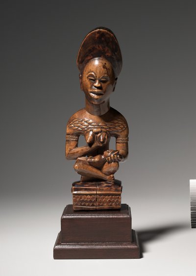 Mor-og-barn figur, midten til slutningen af 1800-tallet af Congolese School