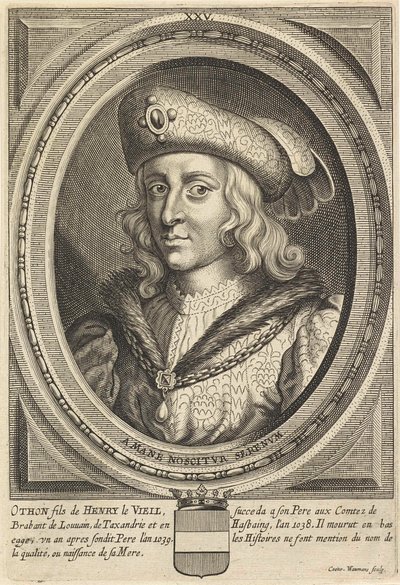 Portræt af Otto, hertug af Brabant og Leuven af Conrad (after) Waumans