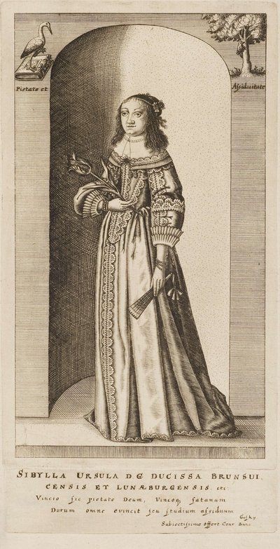 Conrad Buno - Sibylle Ursula, prinsesse af Braunschweig-Lüneburg af Conrad Buno