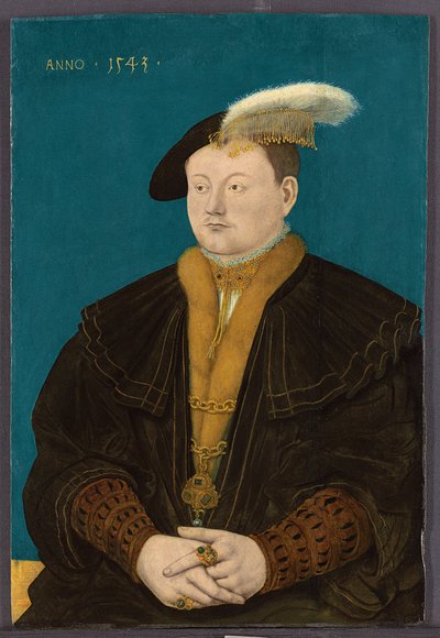 Portræt af Friedrich Magnus I von Solms-Laubach, 1543 af Conrad Faber
