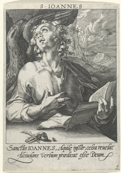 Evangelist Johannes De fire evangelister (serietitel) af Conrad Goltz (possibly)