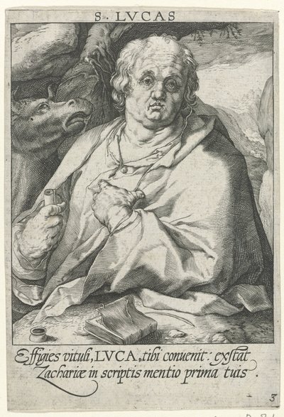 Evangelist Luke De fire evangelister (serietitel) af Conrad Goltz (possibly)