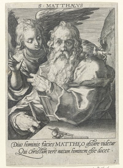 Evangelist Matthæus De fire evangelister (serietitel) af Conrad Goltz (possibly)