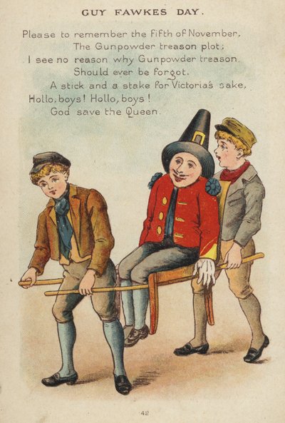 Børnerim: Guy Fawkes Day (chromolitho) af Constance Haslewood