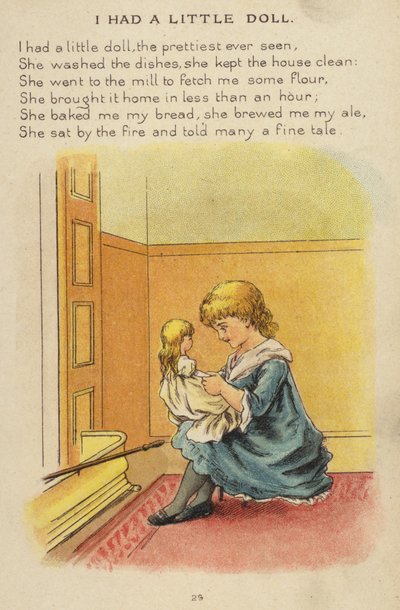 Børnerim: Jeg havde en lille dukke (chromolitho) af Constance Haslewood