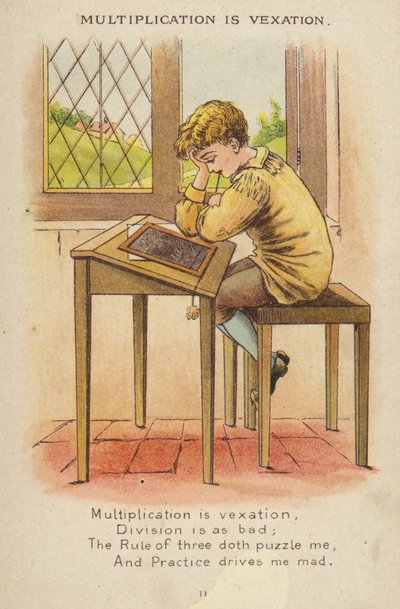 Nursery rim: Multiplikation er irritation (chromolitho) af Constance Haslewood