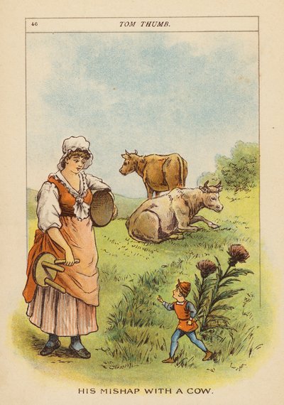 Tom Thumb (farvelitografi) af Constance Haslewood
