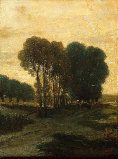 En klump af træer, ca. 1860 af Constant Emile Troyon