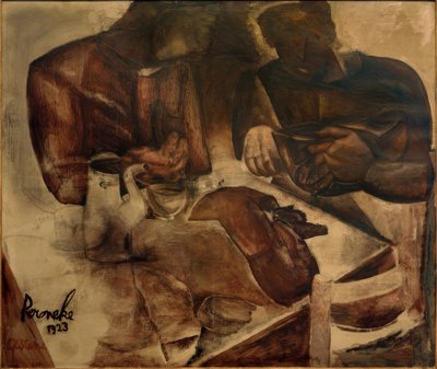 Constant Permeke, "Black Bread" / Olie på lærred, 1923 af Constant Permeke