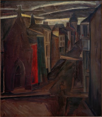 Gade i Oostende af Constant Permeke