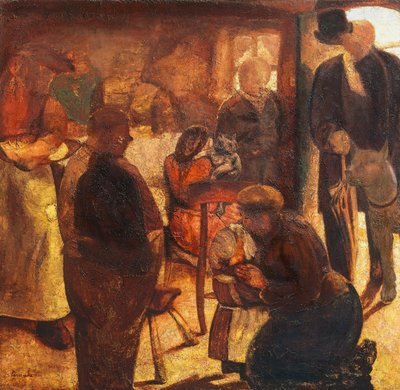 The Stranger, af Constant Permeke (1886-1952), olie på lærred af Constant Permeke