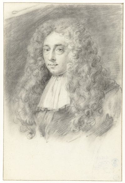 Selvportræt (?) af Constantijn Huygens den Yngre af Constantijn Huygens (II) (possibly)