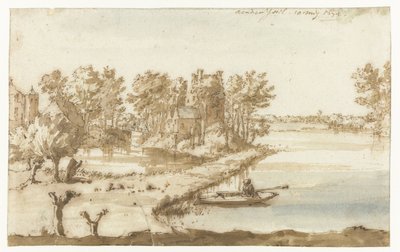 Gammel meningsmåling ved Wilp aan de IJssel Aen den Yssel (titel på objekt) af Constantijn Huygens (II)