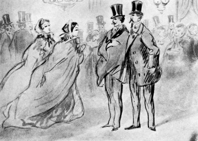 Forsamling, 1800-tallet, 1930. af Constantin Guys