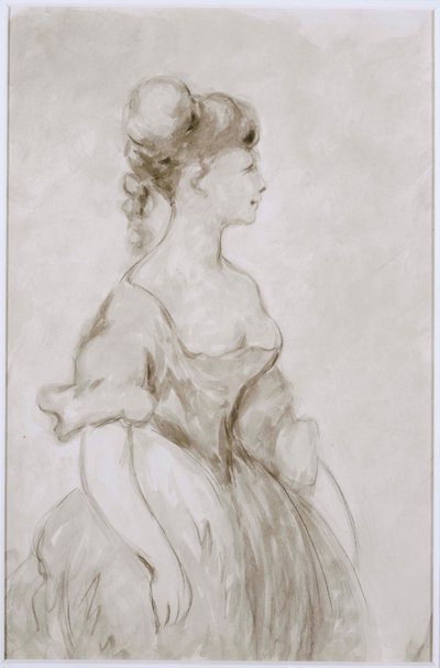 Dame i Crinoline af Constantin Guys