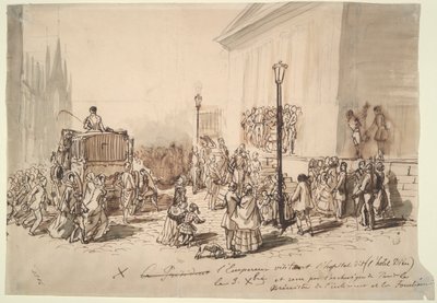 Modtagelse af kejser Napoleon III på Hospitalet af Constantin Guys