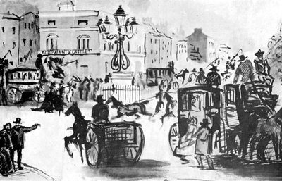 Elefanten og slottet, 1800-tallet, 1930. af Constantin Guys